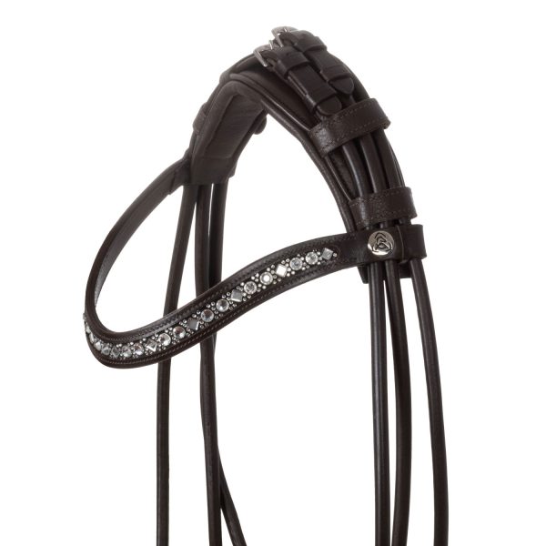 IRIS STLEX PEAR STRAIGHT NOSEBANDL SOFT ANATOMIC LEATHER BRIDLE - immagine 5