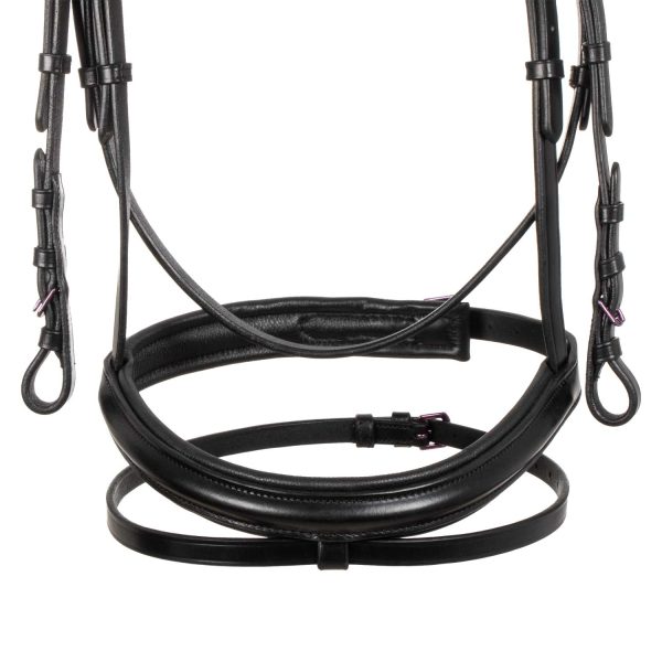 SOFT LEATHER BRIDLE VIOLET FITTING - immagine 7