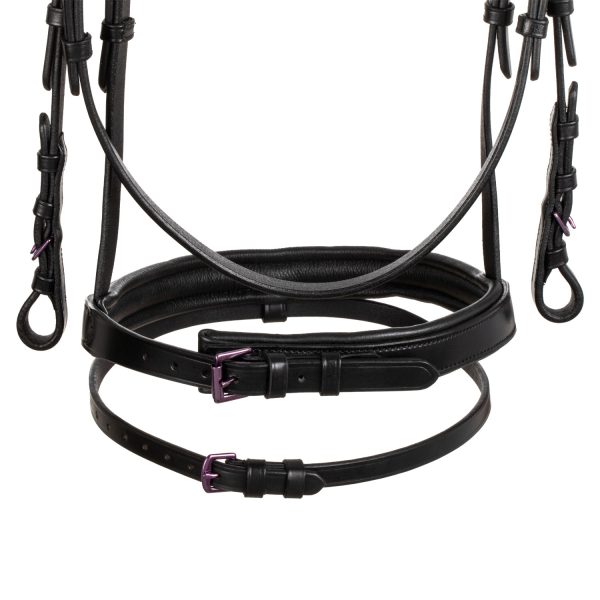 SOFT LEATHER BRIDLE VIOLET FITTING - immagine 8