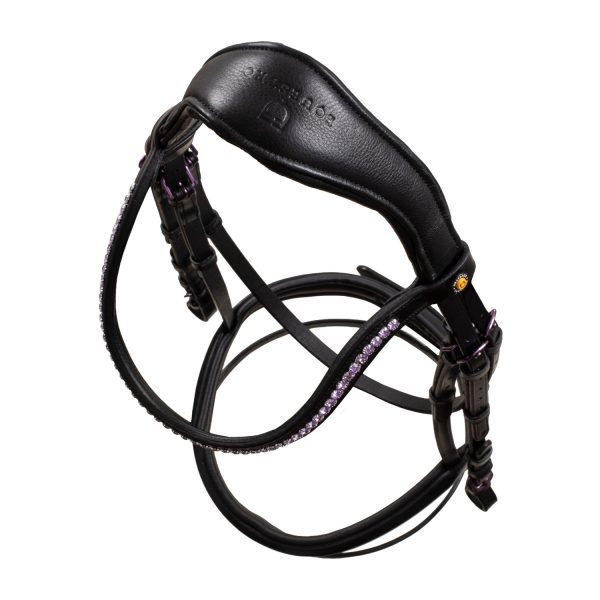 SOFT LEATHER BRIDLE VIOLET FITTING - immagine 9