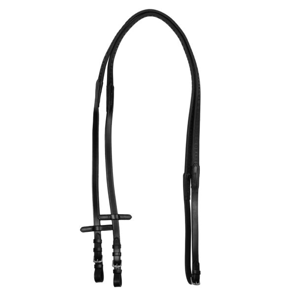 SOLID LETTERING GRIP RUBBER REINS SILVER FITTING - immagine 2