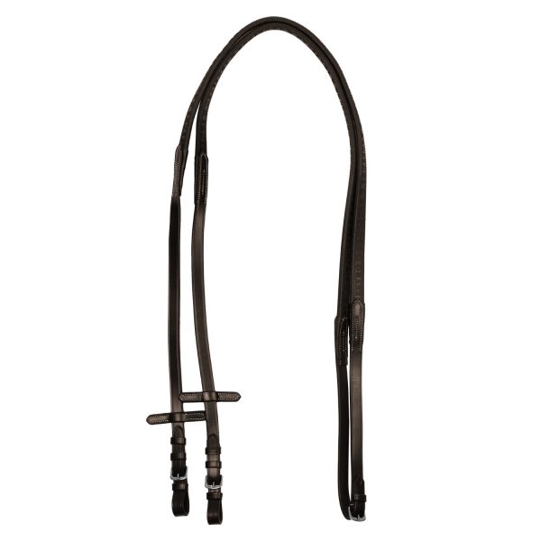 SOLID LETTERING GRIP RUBBER REINS SILVER FITTING - immagine 7