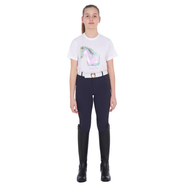 GIRLS' INTERFERENCE HORSE PRINT COTTON T-SHIRT - immagine 6