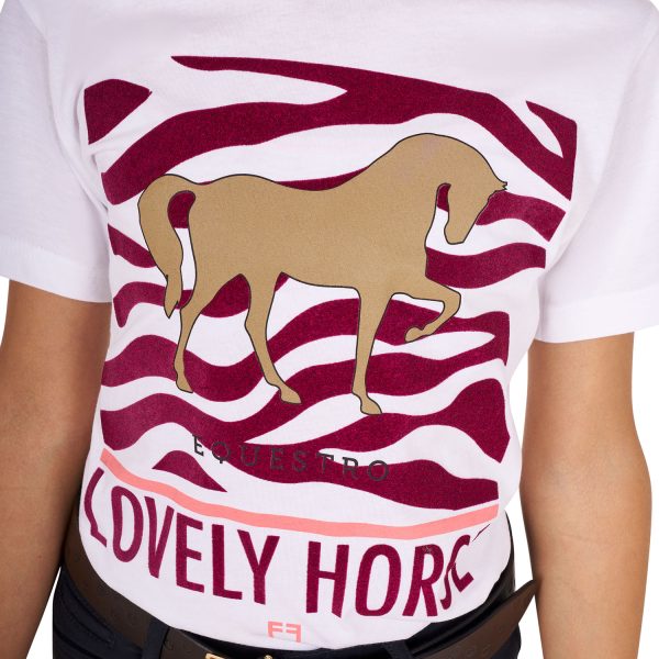 GIRL'S LOVELY HORSE COTTON T-SHIRT - immagine 4