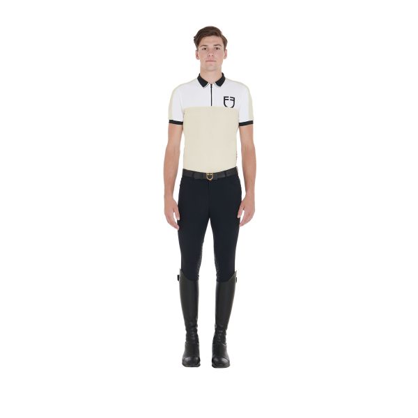 MEN'S TRAINING BICOLOR POLO SHIRT SS ZIP - immagine 14