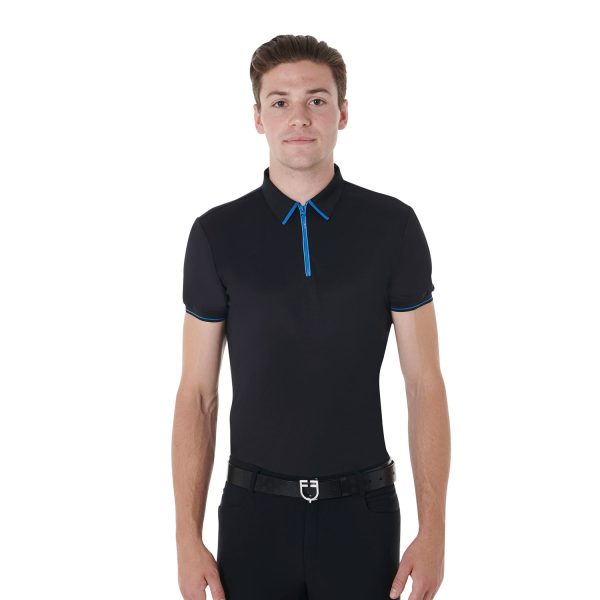 MEN'S TRAINING POLO SHIRT SS ZIP - immagine 2