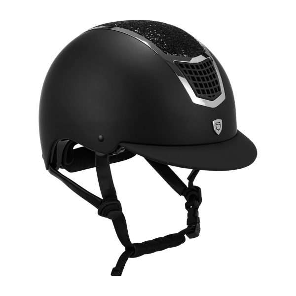 CASCO EQUESTRO MODELLO ECLIPSE STONE MAT ROWEL FITTING NEW HOMOLOGATION