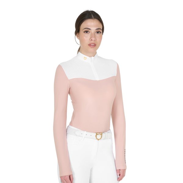 WOMAN COMPETITION LS ZIP SHIRT 1/2 MESH - immagine 5