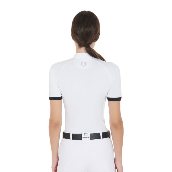 WOMEN'S COMPETITION POLO SHIRT SS ZIP - immagine 3