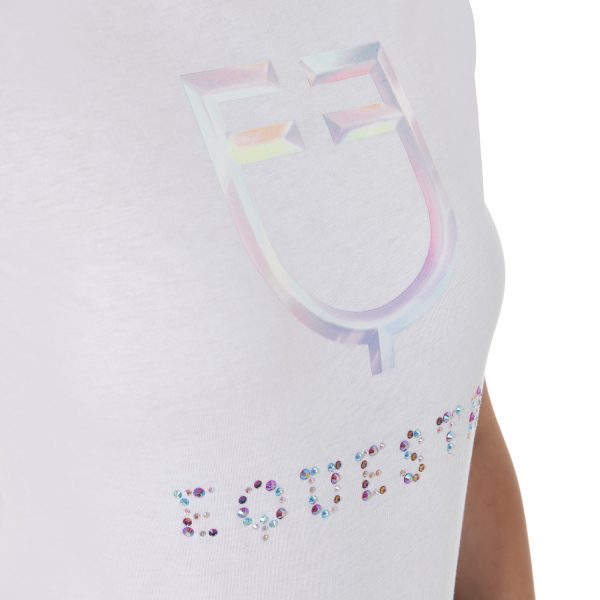 WOMEN'S MULTICOLOR LOGO COTTON T-SHIRT - immagine 4