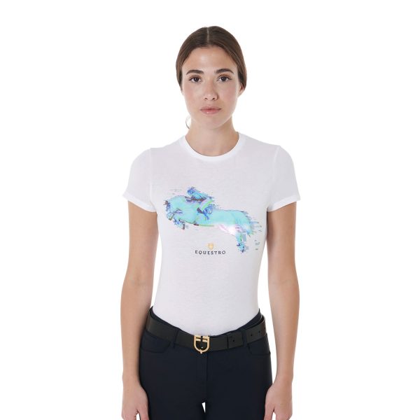 WOMEN'S INTERFERENCE JUMP COTTON T-SHIRT