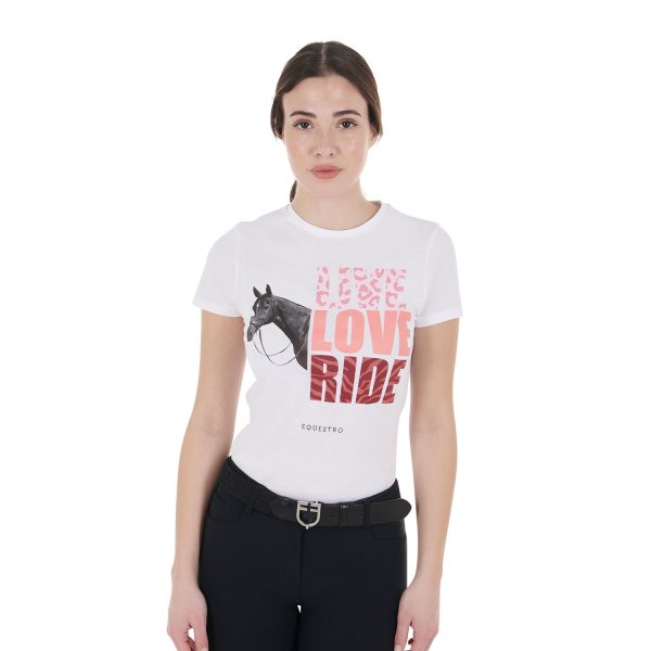 WOMEN'S LIVE LOVE RIDE COTTON T-SHIRT