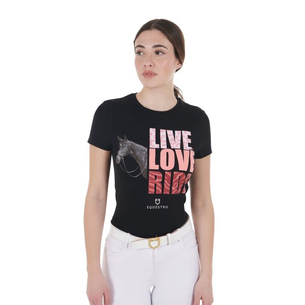 WOMEN'S LIVE LOVE RIDE COTTON T-SHIRT - immagine 7