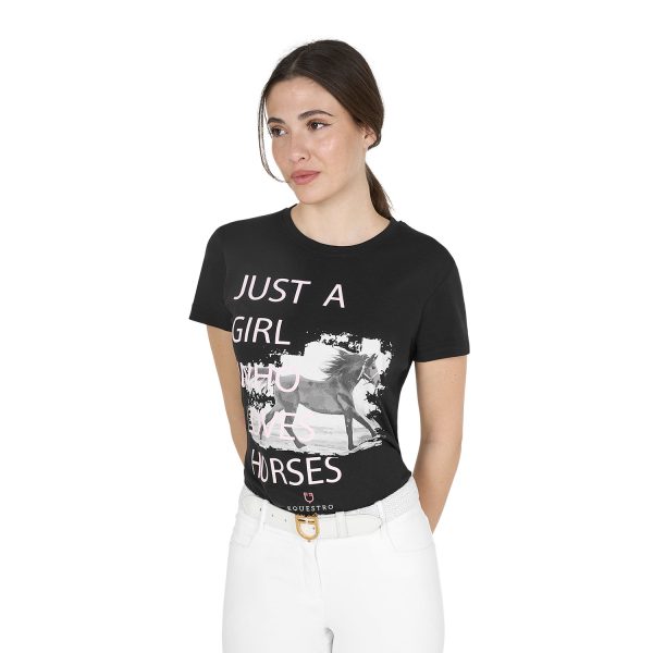 WOMEN'S HORSE LOVER COTTON T-SHIRT - immagine 4