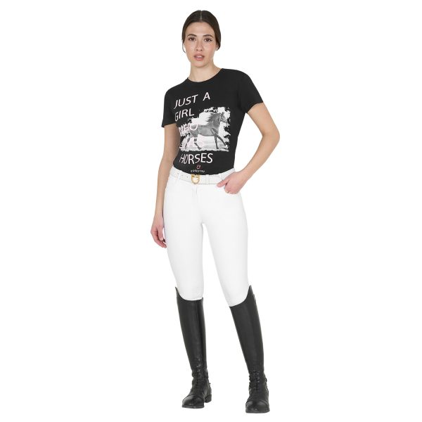 WOMEN'S HORSE LOVER COTTON T-SHIRT - immagine 5