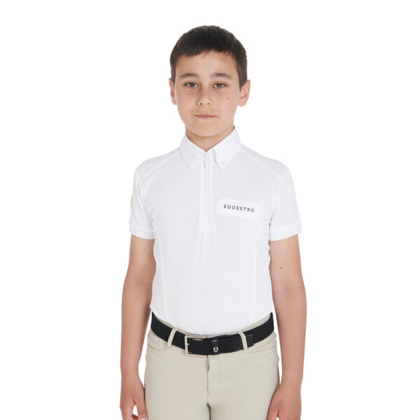 BOY POLO SHIRT SS ZIP - immagine 2