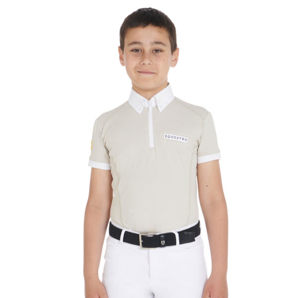 BOY POLO SHIRT SS ZIP - immagine 3