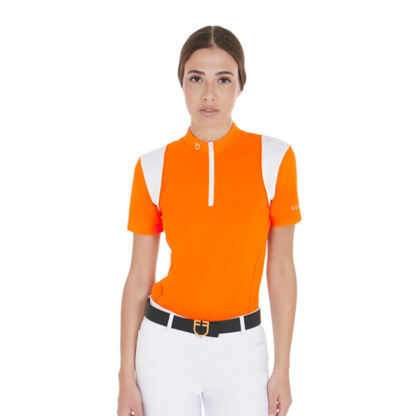 WOMEN'S TRAINING POLO SHIRT SS ZIP - immagine 2