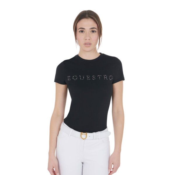 WOMEN'S SILVER DIAMOND COTTON T-SHIRT