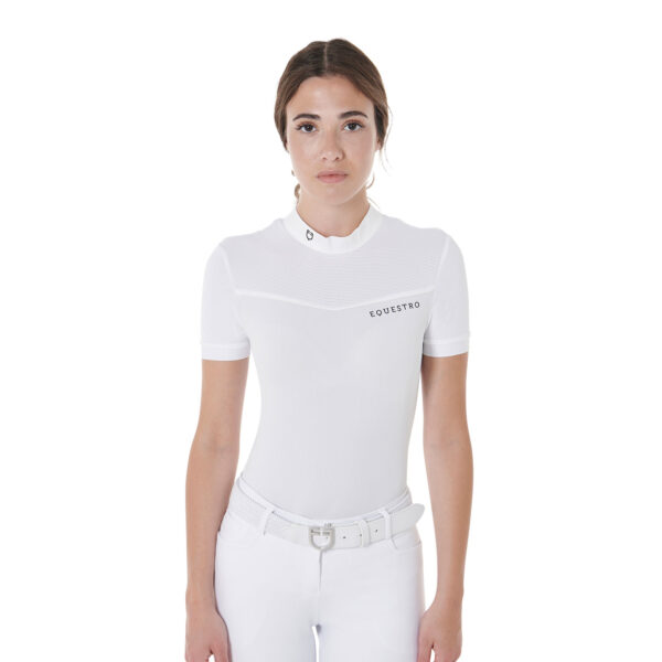 WOMEN'S COMPETITION POLO SHIRT SS JERSEY + MESH - immagine 2