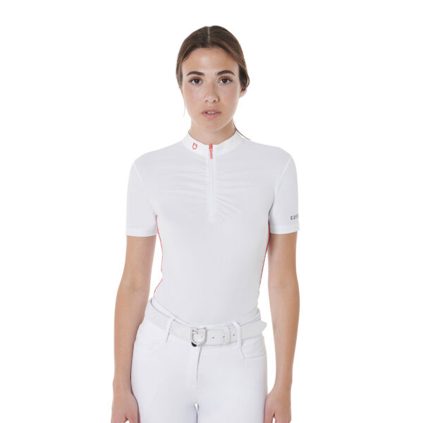 WOMEN'S CURLY INSERT COMPETITION POLO SHIRT